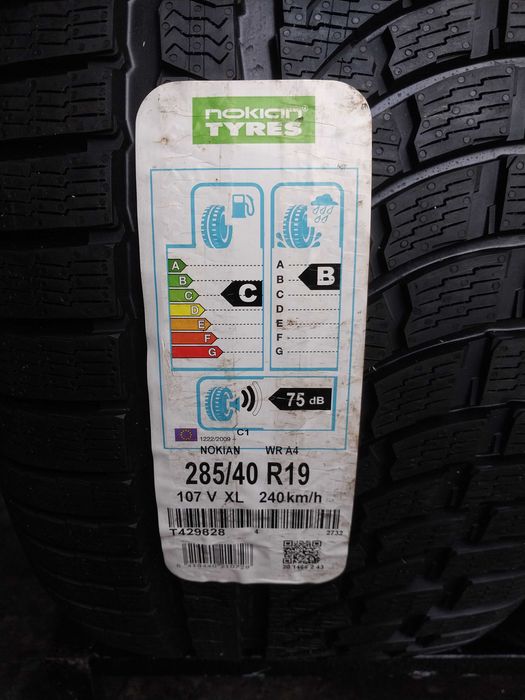 285 40 19 Nokian, зима.