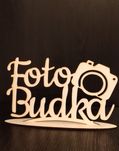 Drewniany napis Foto Budka