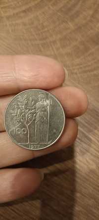 100 l repvbblica Italiana, 100 litów Włochy moneta kolekcjonerska