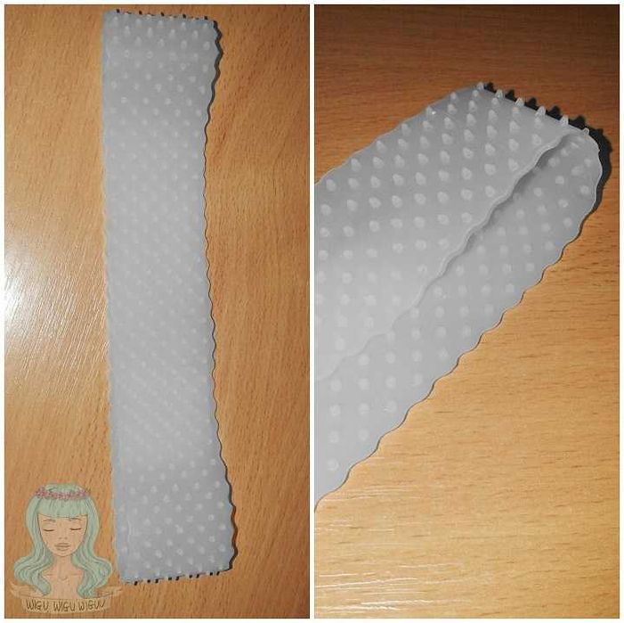 Transparentna Silikonowa opaska antypoślizgowa pod perukę biała