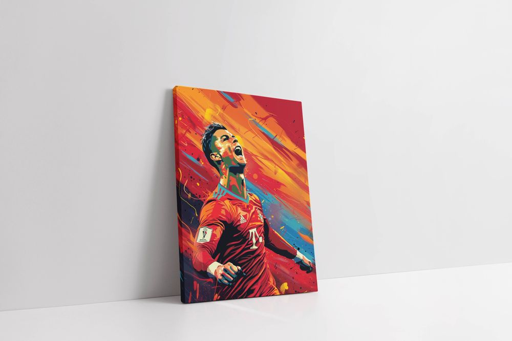 Obraz na płótnie Cristiano Ronaldo w nowoczesnym stylu 30x40 cm