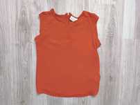 Bluzka t-shirt czerwona M 38 Next z ozdobnymi wycieciami