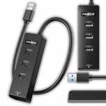Hub USB Fideco Rozdzielacz portów USB i TYPU C 4 portów