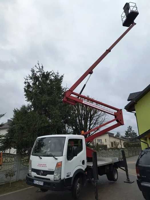 Wypożyczalnia wynajem na doby zwyżka 12,17,20m na przyczepie podnośnik