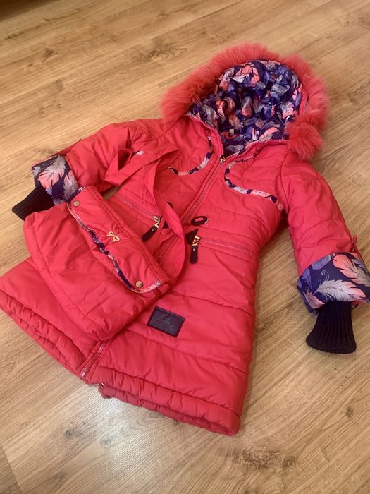 Зимовий плащ з сумочкою