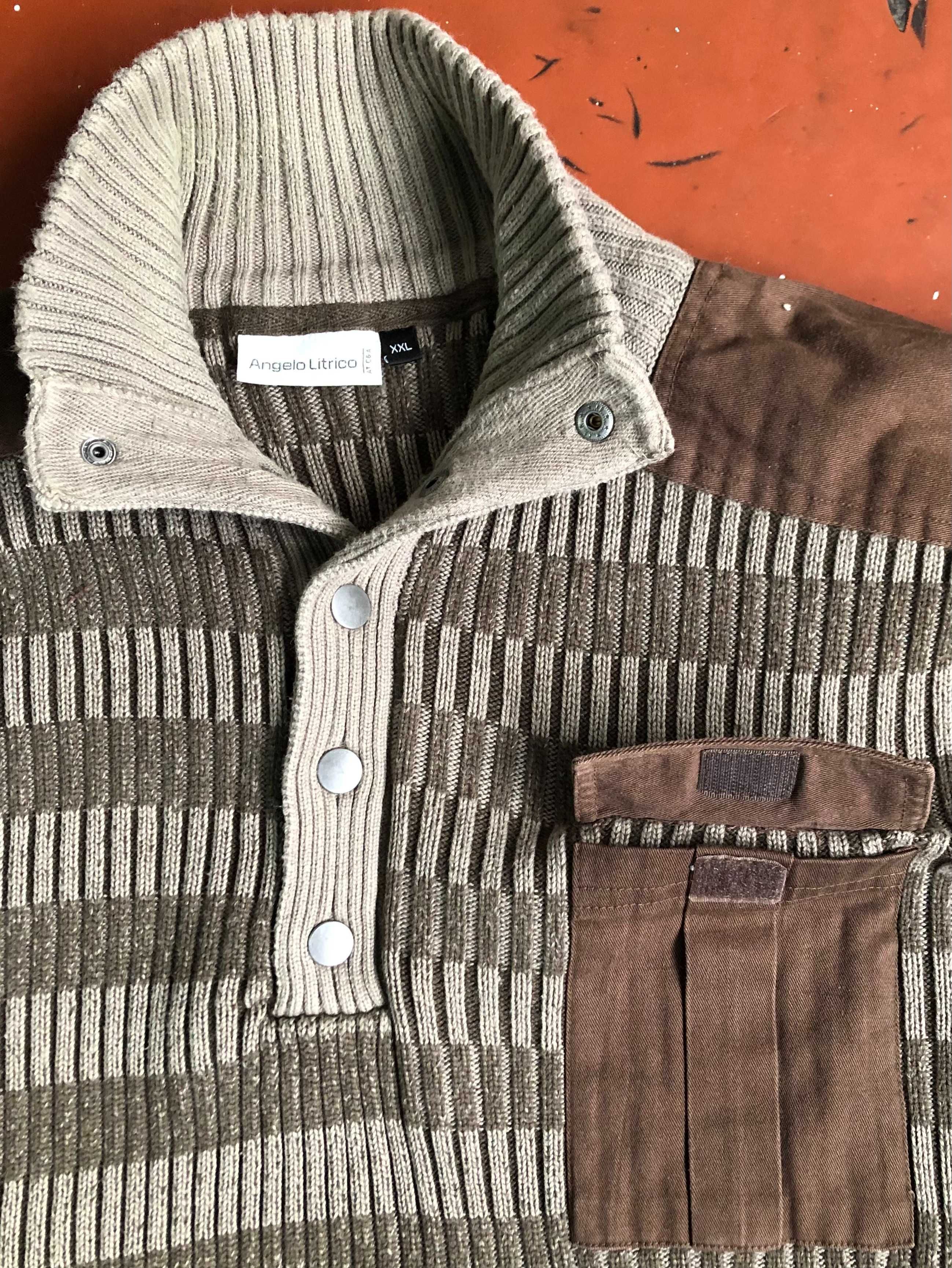 Теплый свитер Размер 48 L 50 XL 52 XXL 54 XXXL Теплий светр 100%Хлопок