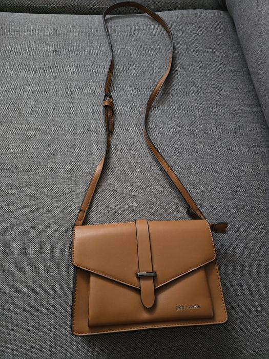 Śliczna skórzana listonoszka Pierre Cardin w niskiej cenie - nowa.