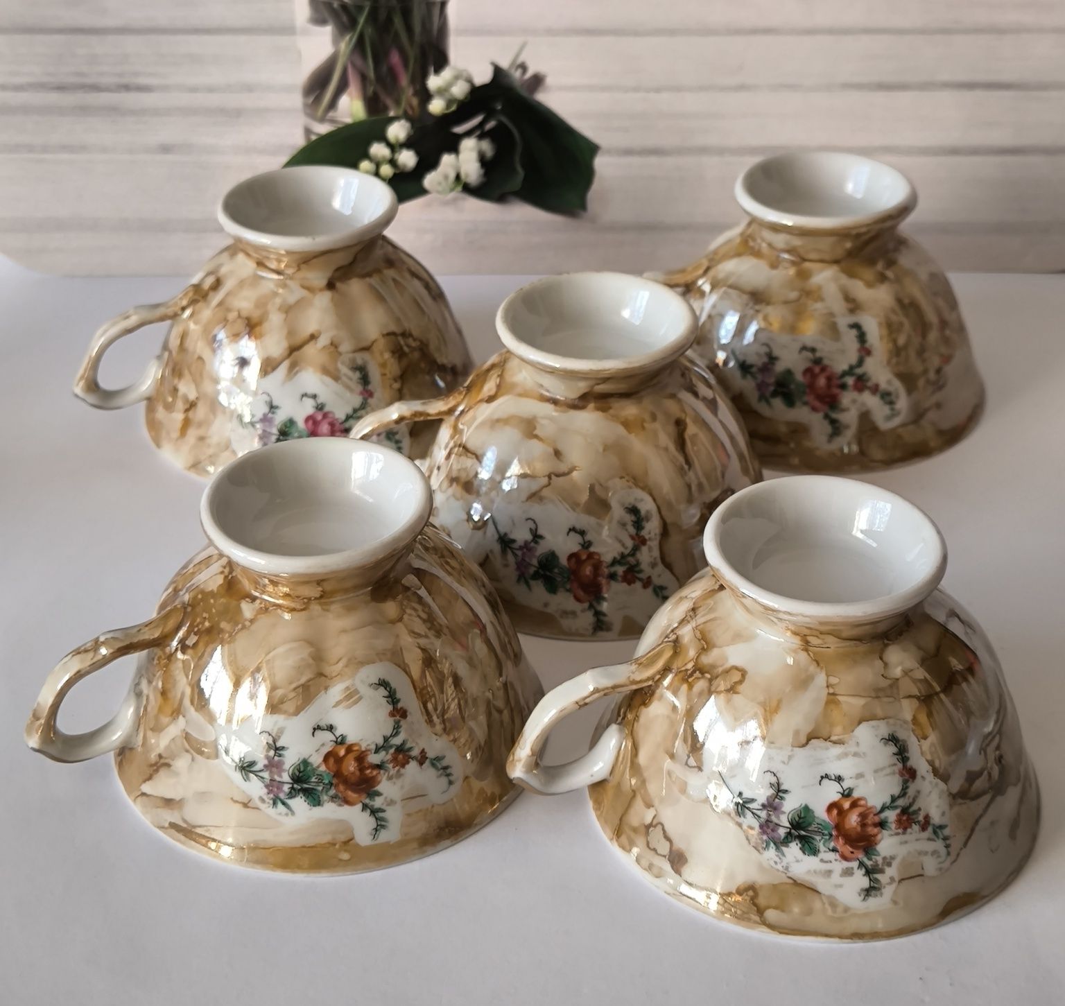 Serwis do kawy Wałbrzych Wawel piękna stara porcelana