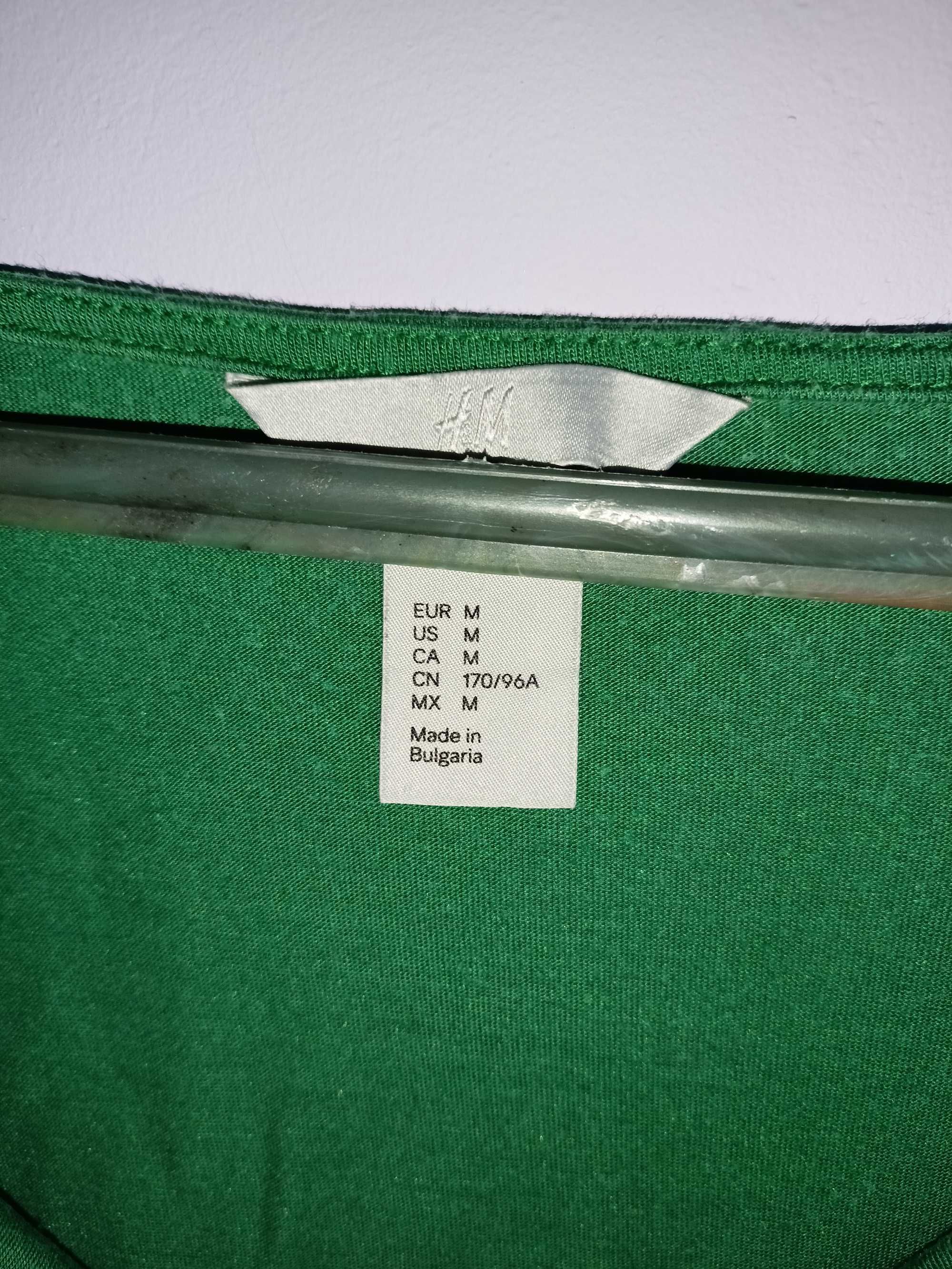 173 luźna bluzka bez rękawów H&M zielona rozm. M