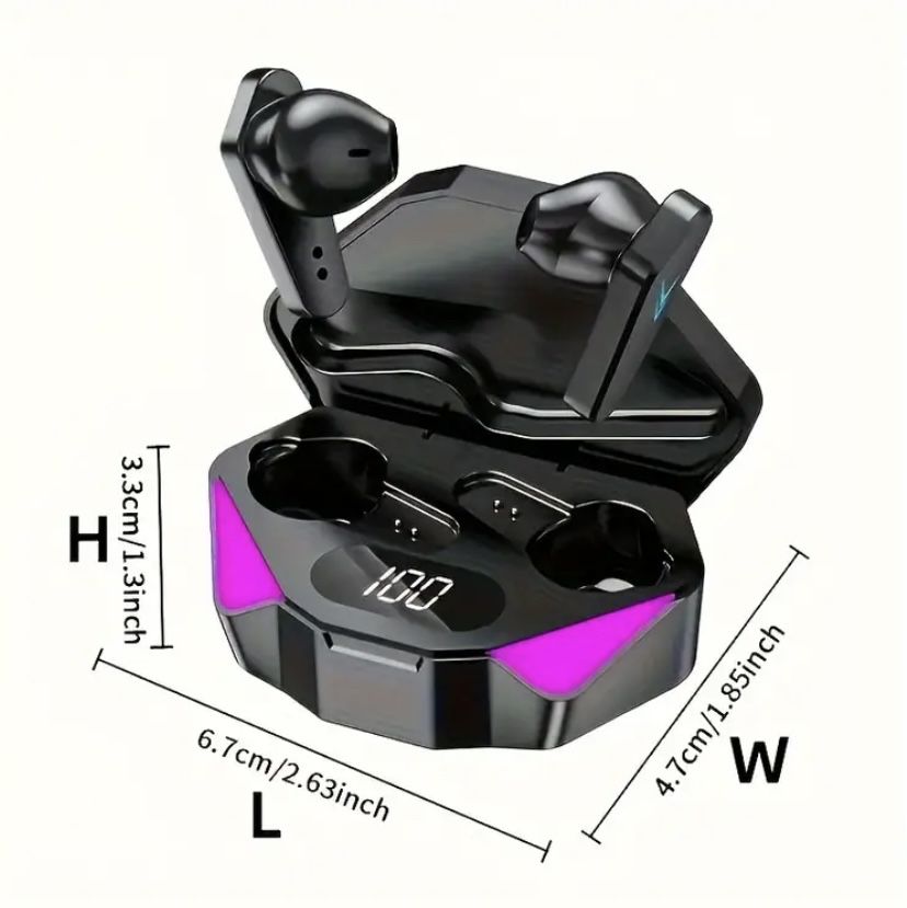 Słuchawki bezprzewodowe Bluetooth 5.1 X15 PRO gamingowe z mikrofonem