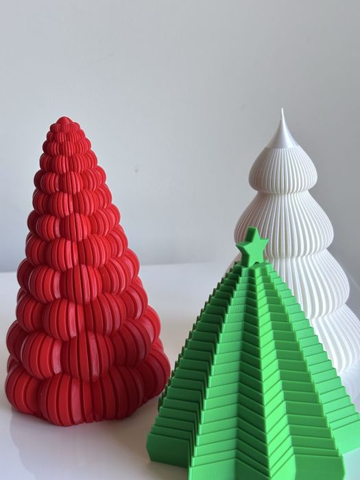 Conjunto de arvores de natal