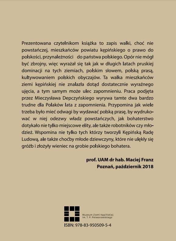 Powiat Kępiński za czasów Grenzschutzu 1918 - 1920 Kępno unikat