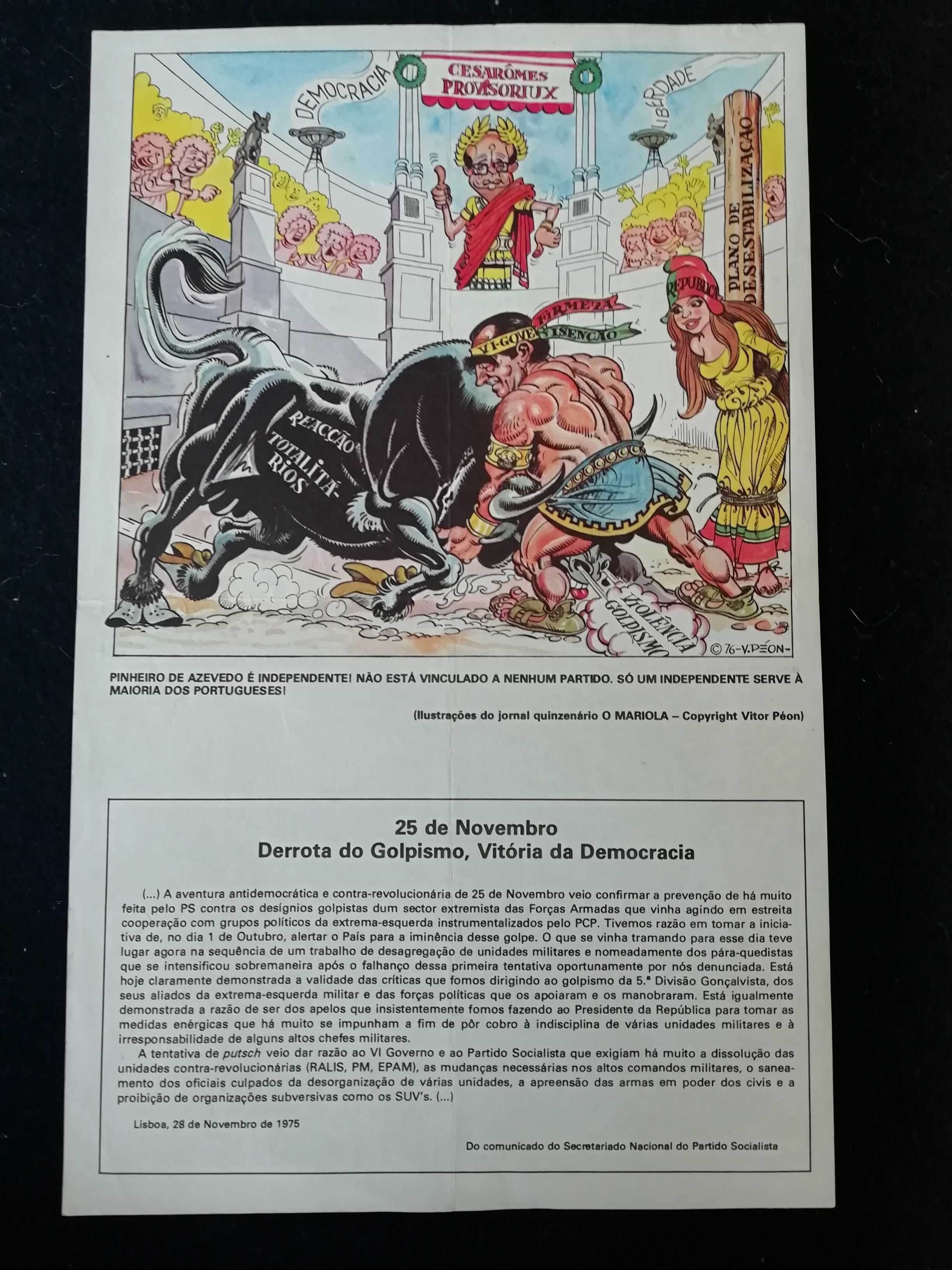 O Mariola - x2 Ilustração Humorística - 28 de Novembro de 1975