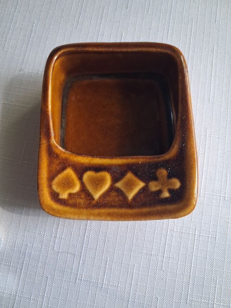 Popielniczka i mini wazon z PRL