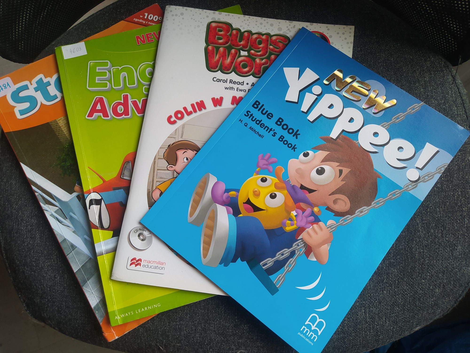 Podręczniki angielski nauka dzieci steps adventure yipeee Collin w dom