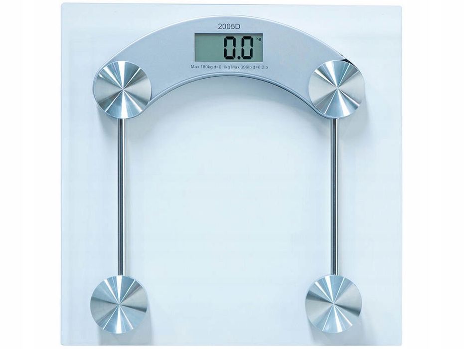 Waga łazienkowa elektroniczna 180kg szklana lcd przezroczysta