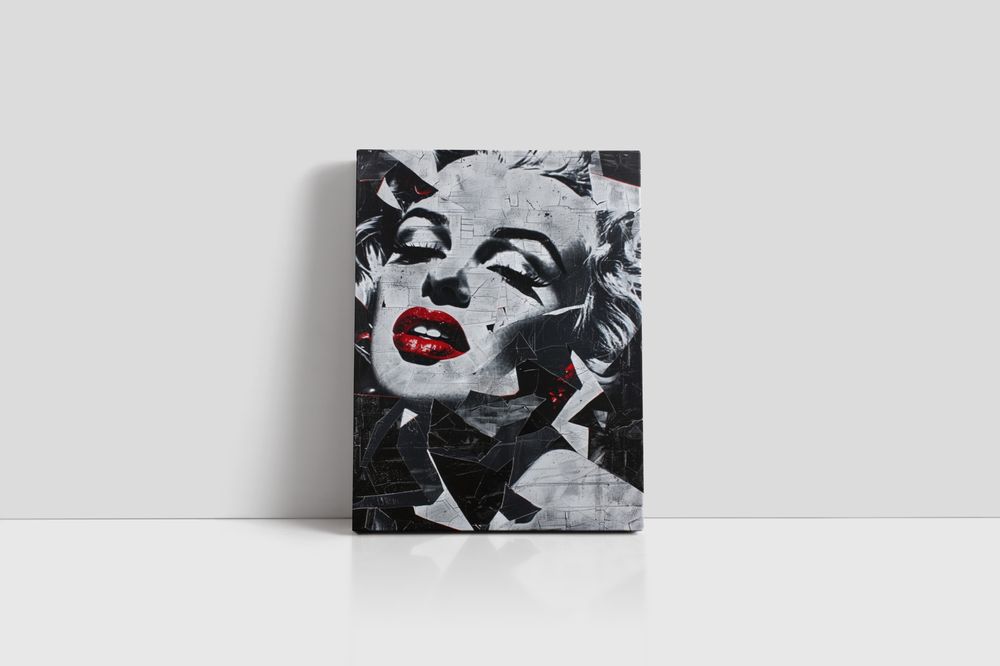 Obraz na płótnie Marilyn Monroe 60x80 cm - Ikona Popkultury w Pop-Art