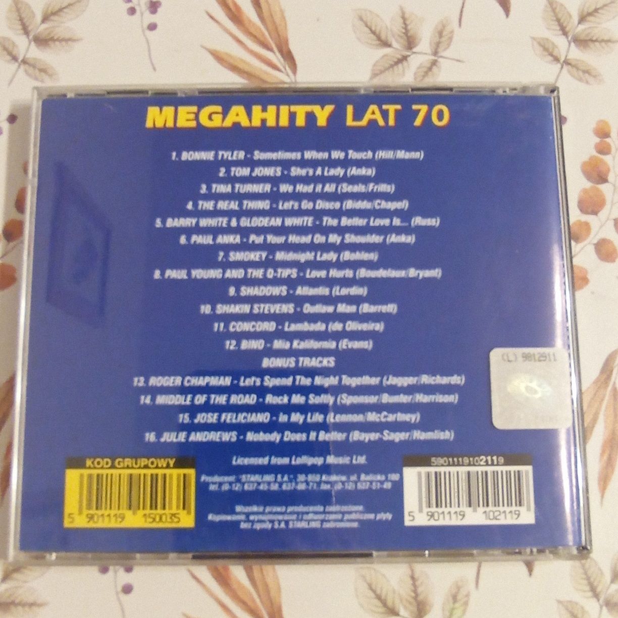 Mega hity lat 70, CD, stan bdb, świetna cena!