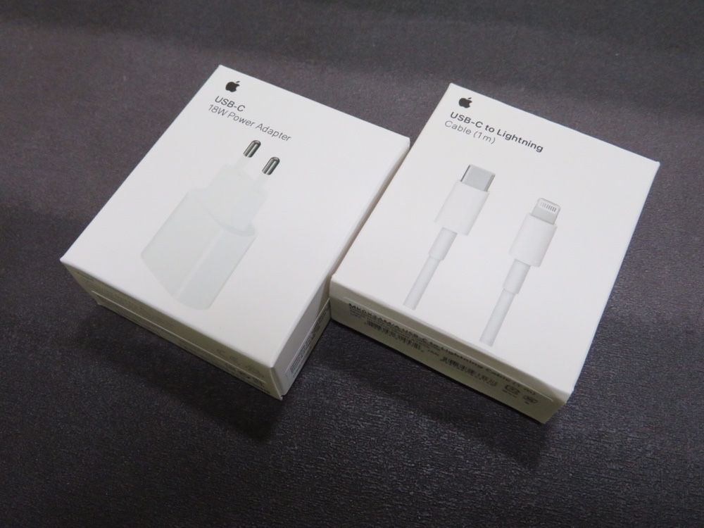 Kit Carregador Corrente 20W + Cabo Dados Lightning USB-C - Apple