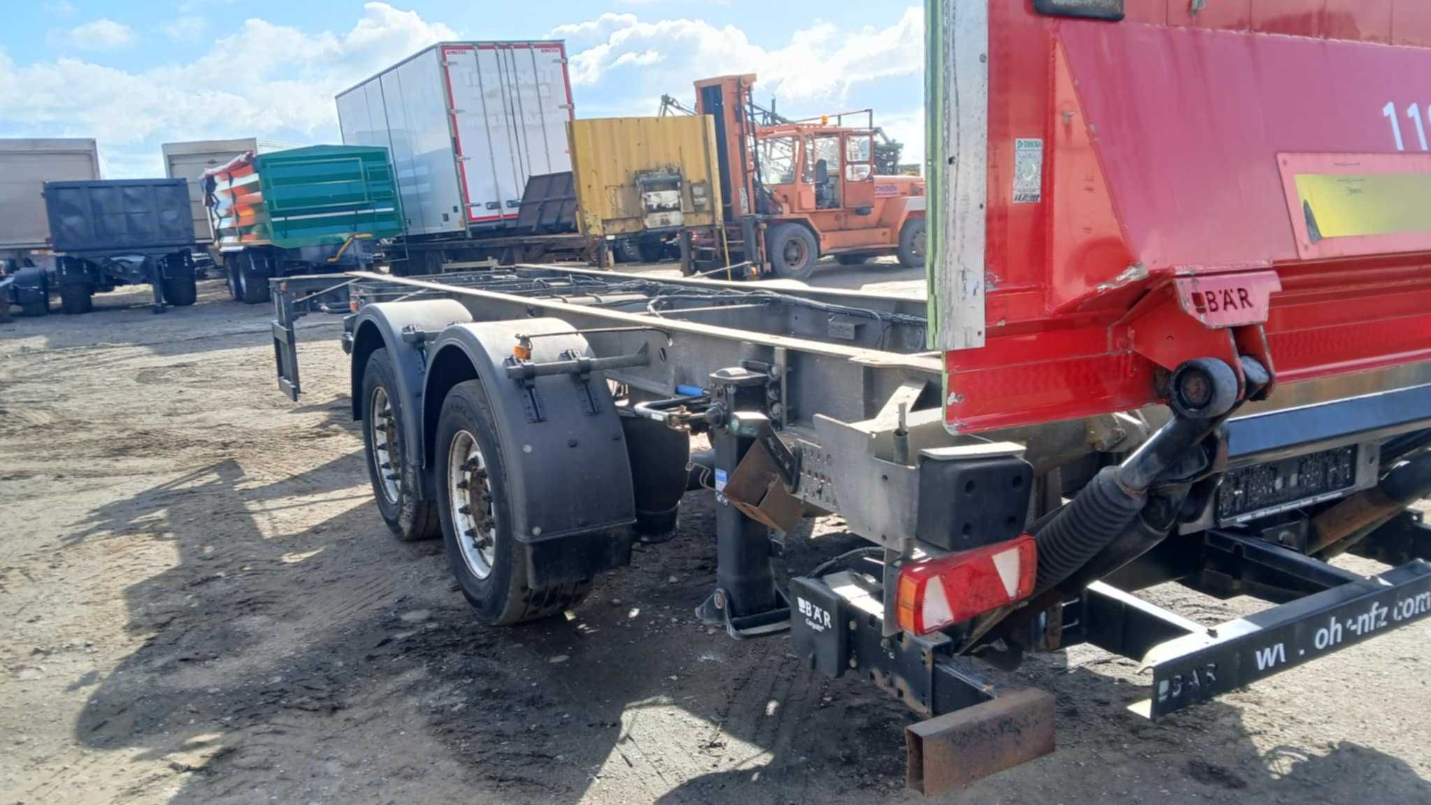 Tandem ROHR 2014 r przyczepa rama ocynk 7,1m  podwozie 10 sztuk