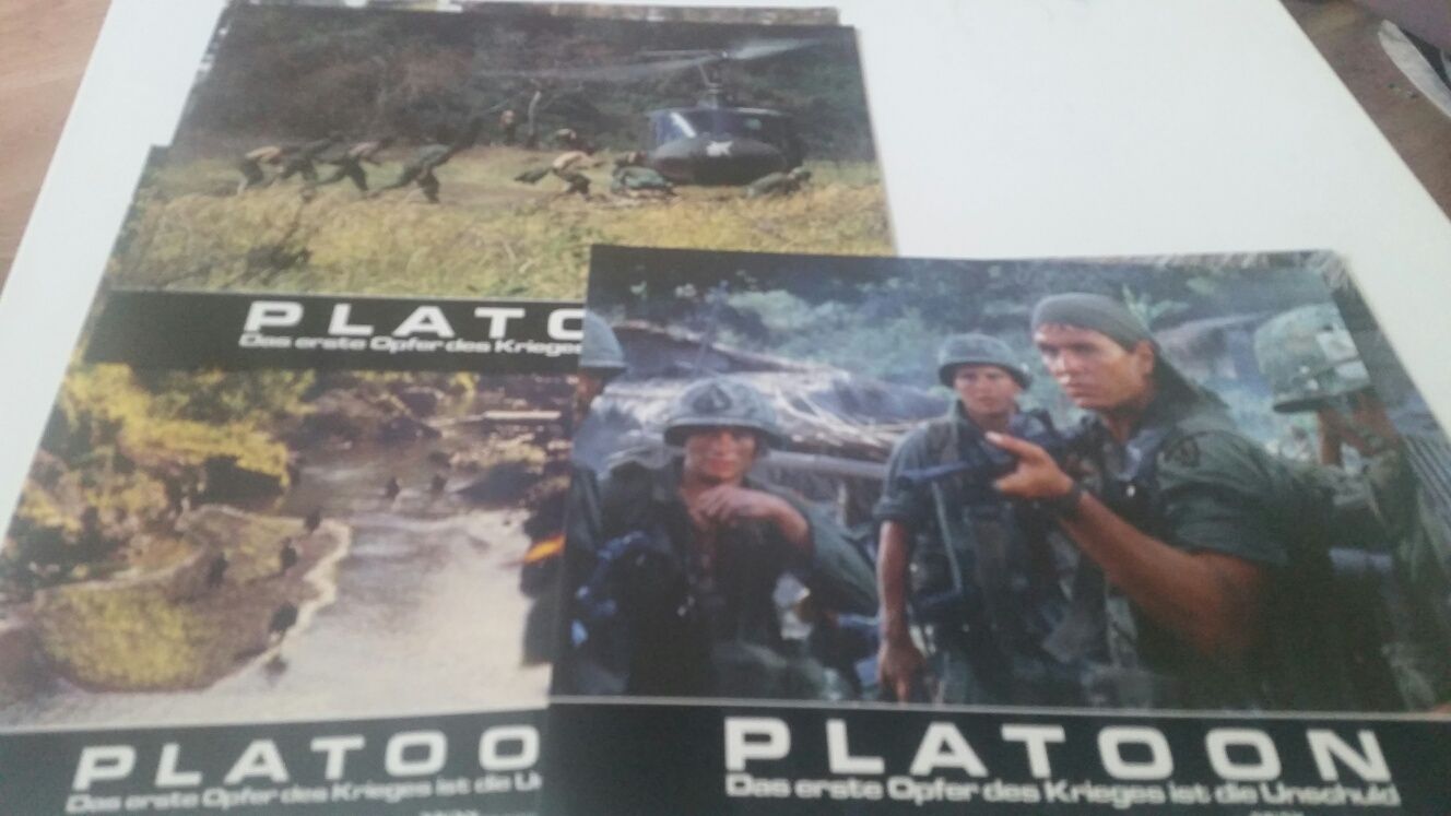 Platoon Pluton Olivier Stone lobby card