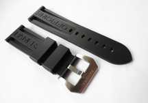 Pasek silikonowy 24mm do Panerai PAM klamra pre-v z logo