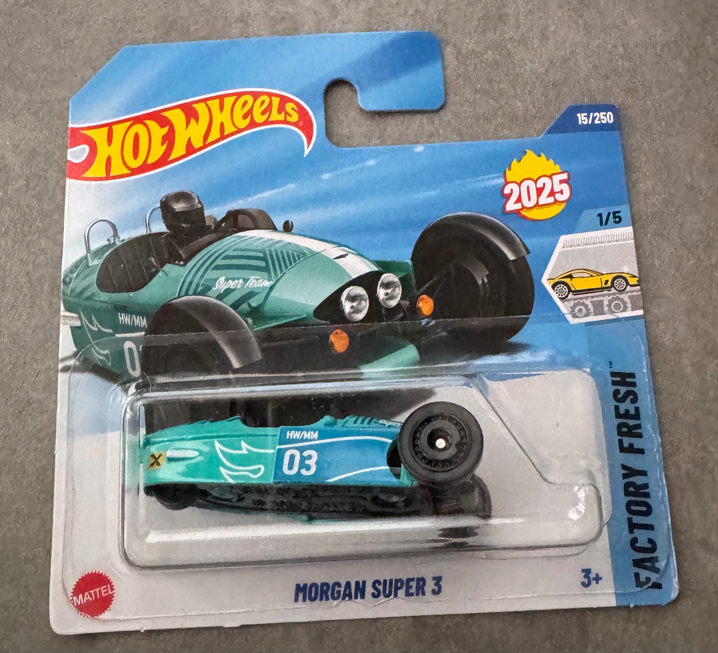 hot wheels morgan super 3 factory fresh - 2025