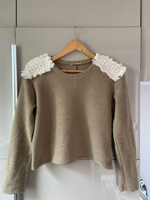 Bluza z ozdobnymi rękawami Zara