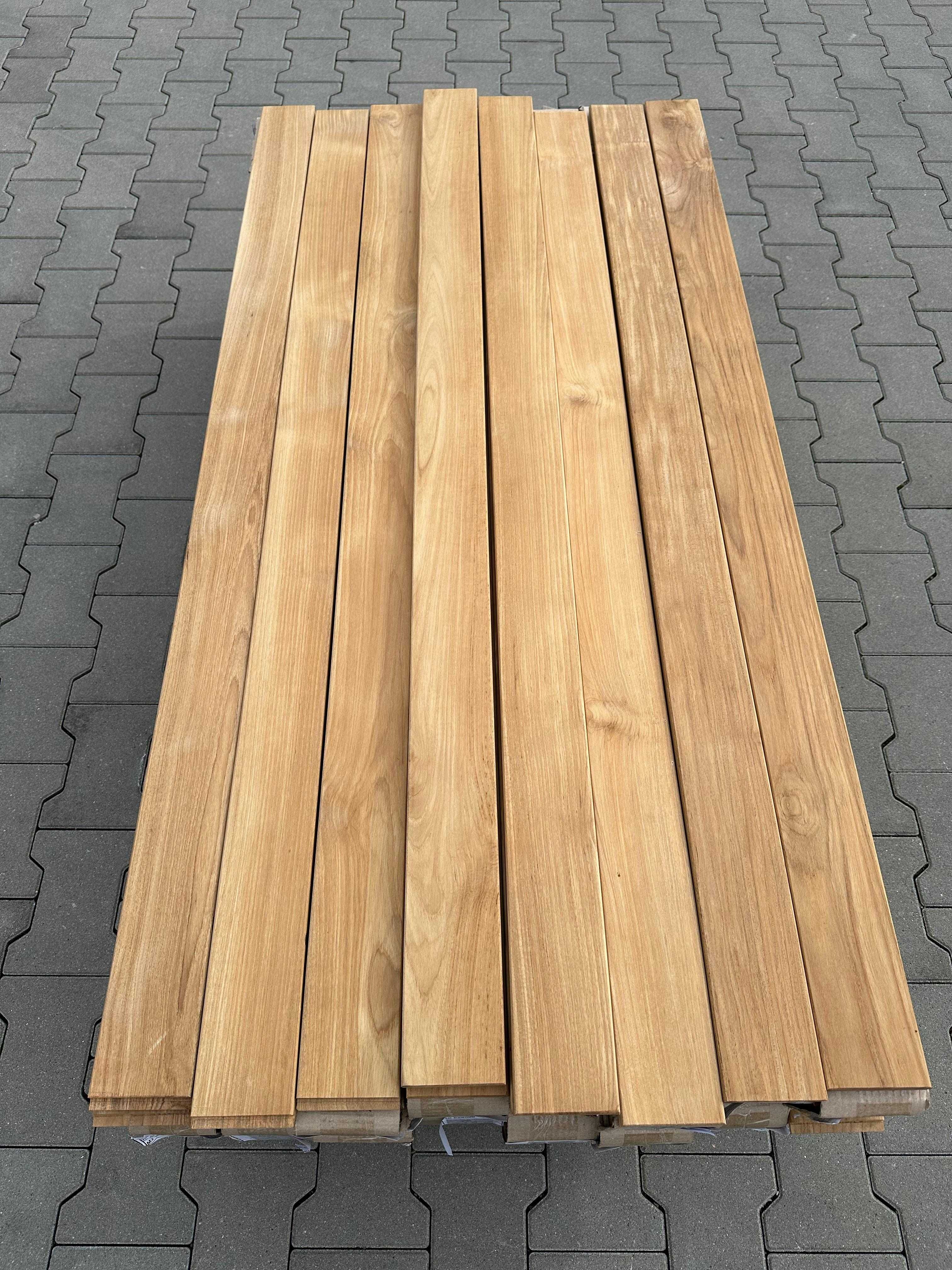 Deska tarasowa Teak 20x90/120x1500mm  Fas KD