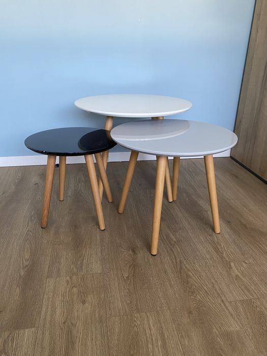 Komplet 3 stolików kawowych – Agata Meble