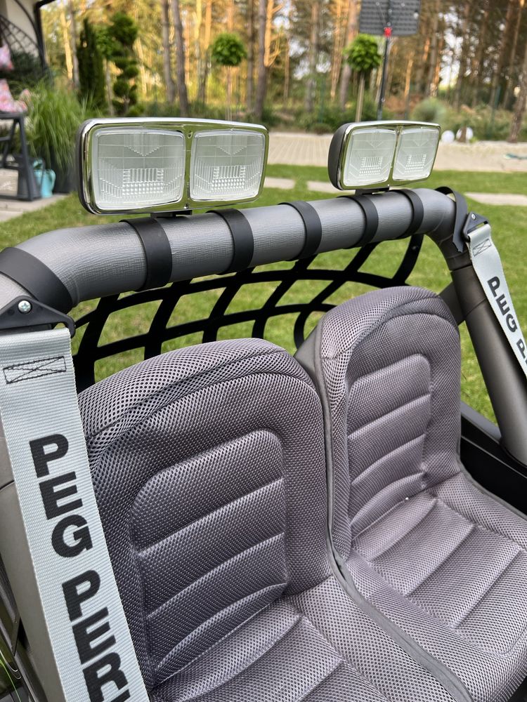 Peg Perego Gaucho Superpower 24V - elektryczne z przyczepą jak Nowe