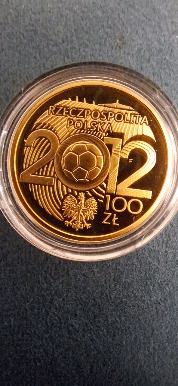 Złota moneta 100 zł EURO 2012