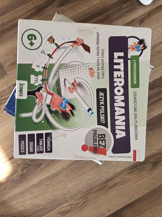 Literomania gra planszowa edukacyjna