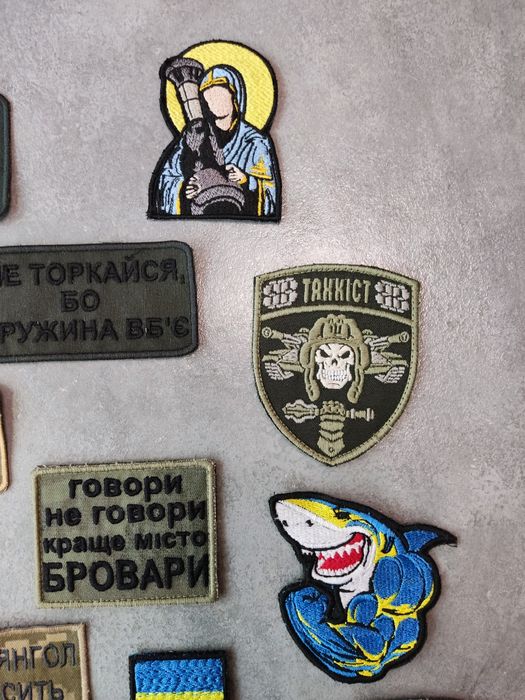 Шеврони, патчі, нашивки на липучці в наявності та під замовлення