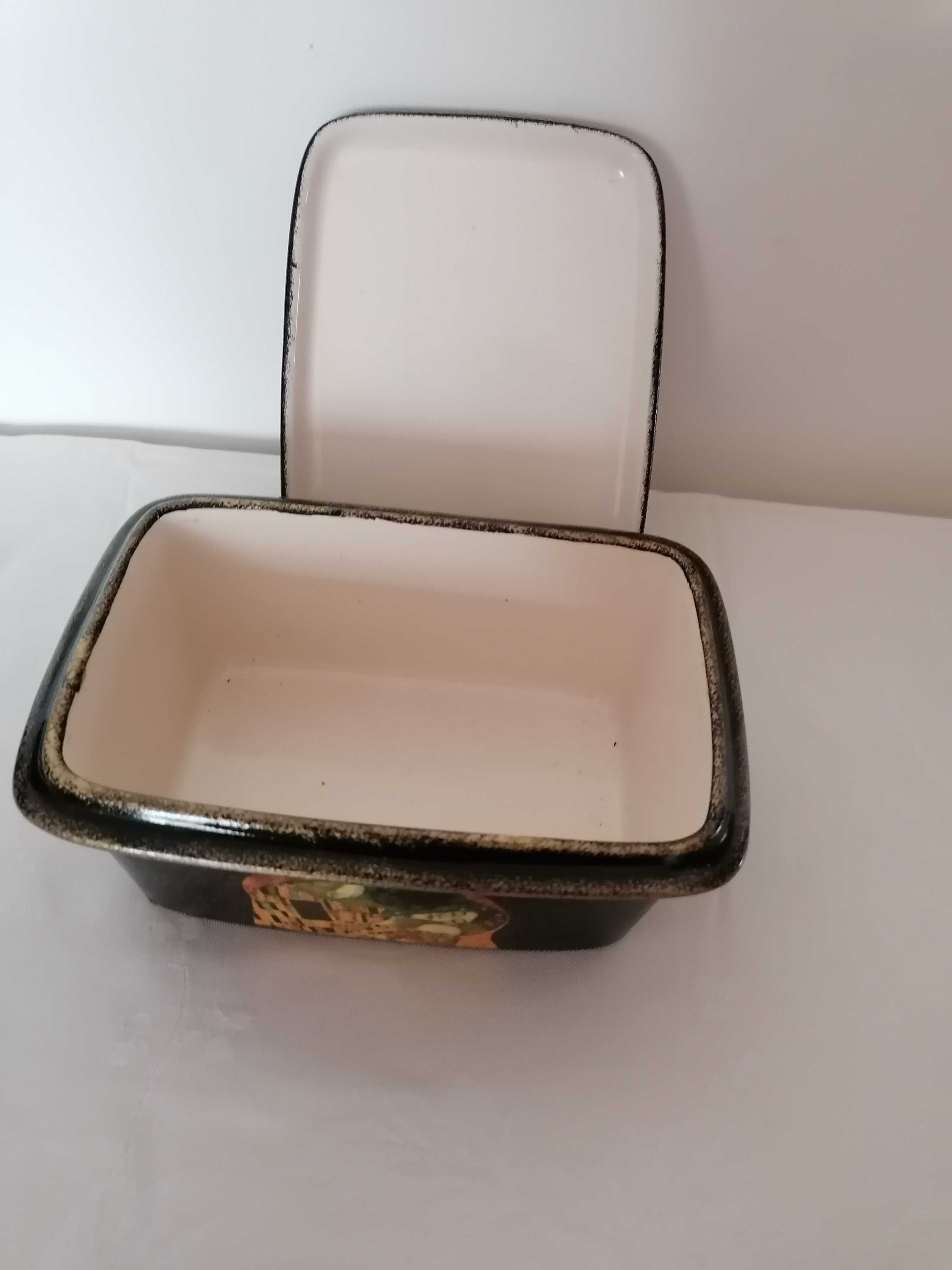 G.Klimt-Pocałunek porcelanowy pojemnik