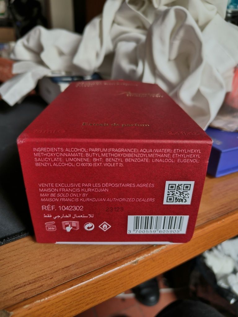 Perfume Baccarat Rouge 540 Semi-Novo