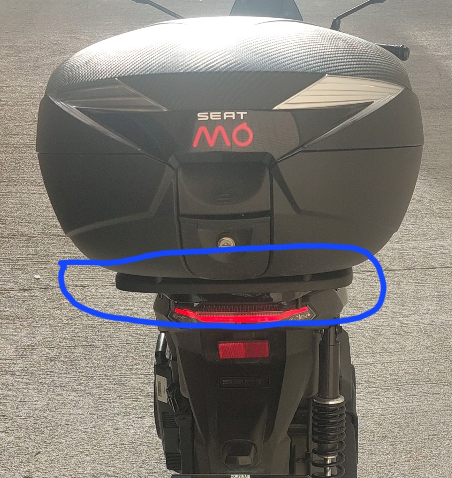 Suporte para Top Case original Seat MO 125