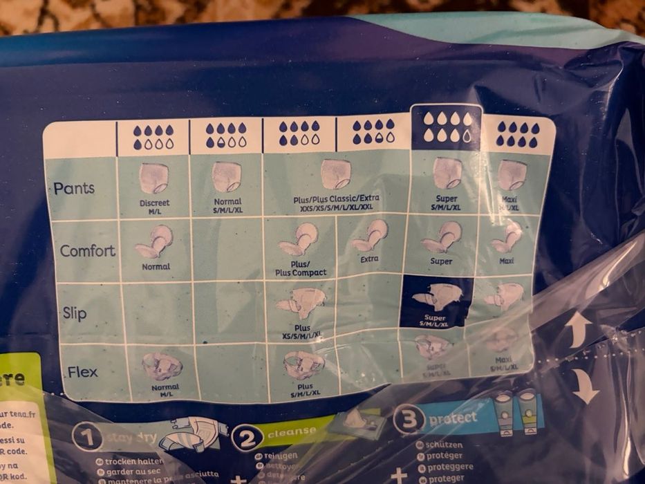 TENA ProSkin Slip Super M, 30 szt, pieluchy dla dorosłych