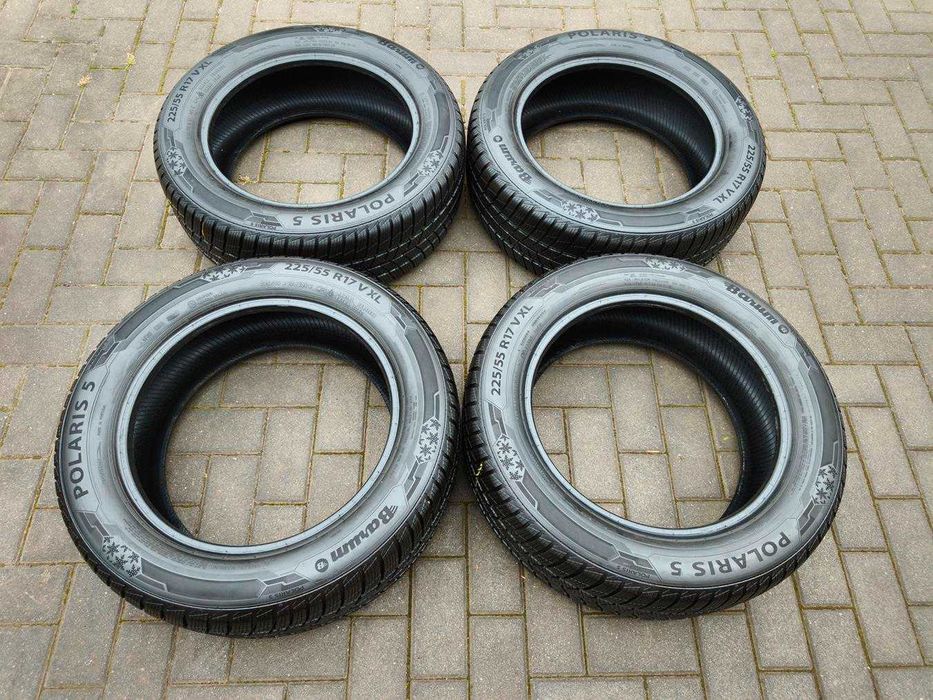 225/55 101V R17 BARUM Polaris 5 2021r 7.5mm ZIMOWE 4szt Opony Ładne