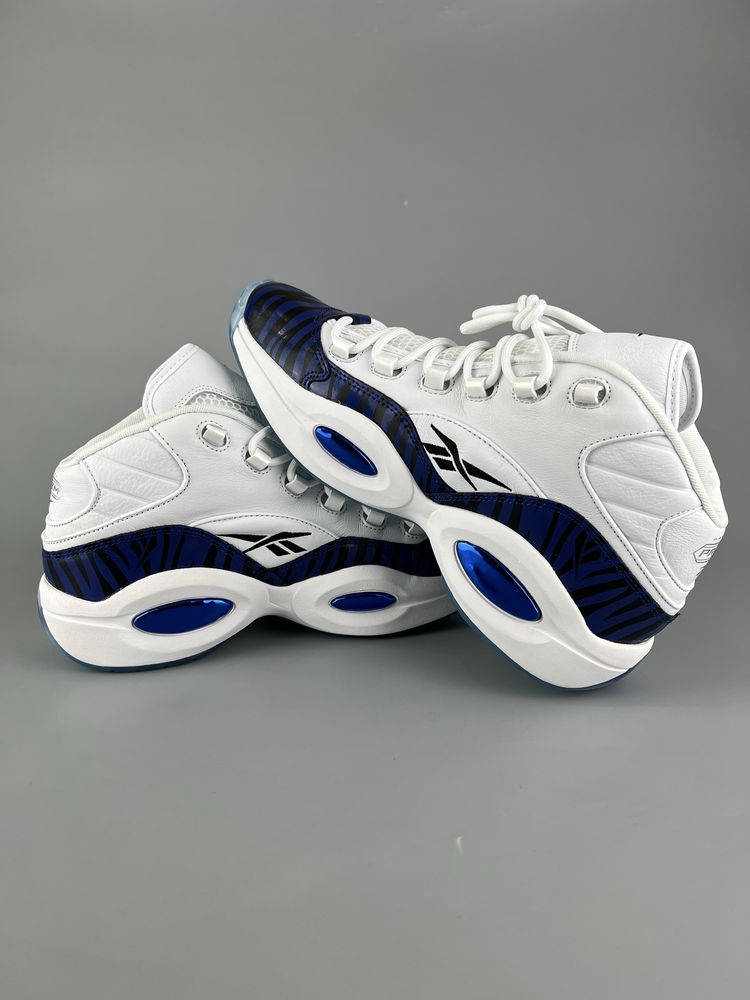 Баскетбольні шкіряні кросівки Reebok Question Mid x Panini Tiger Prizm
