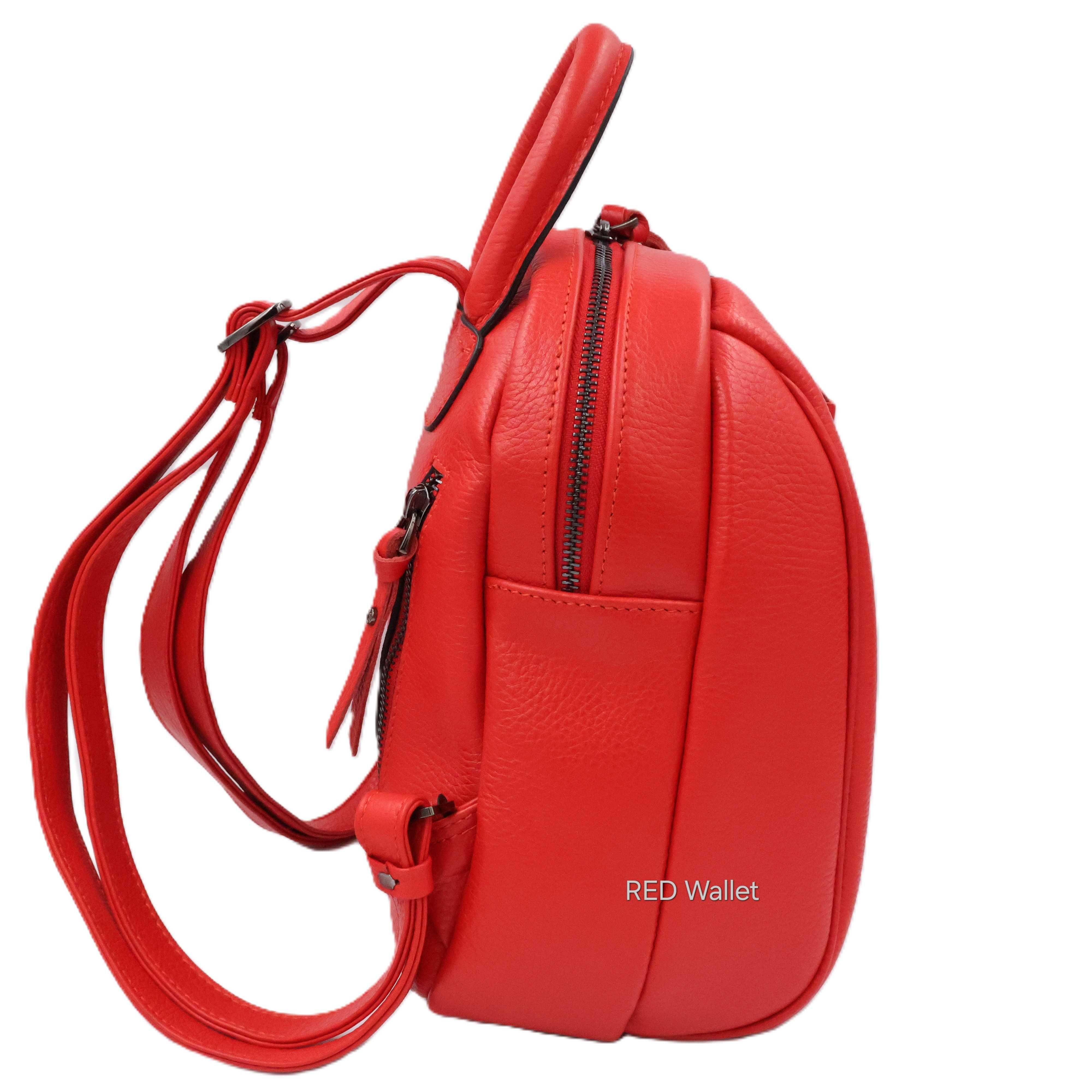 Рюкзак жіночий шкіряний Karya 6023-46 Red Рюкзак женский кожаный