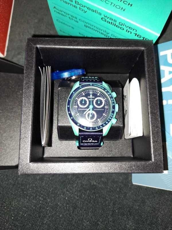 Polar Lights Bioceramic - Omega x Swatch Violet Glow Design