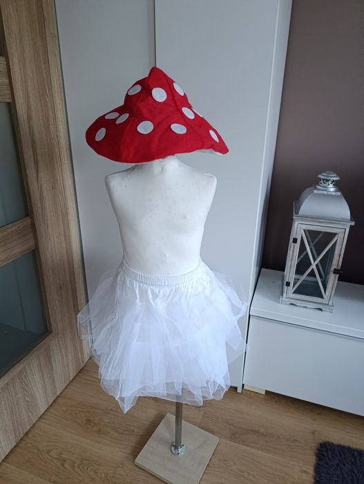 Strój karnawałowy MUCHOMOREK MUCHOMOR GRZYB  128/134 (224)