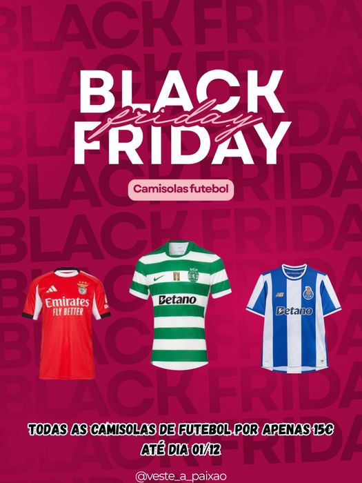 Camisolas futebol por apenas 15‼️