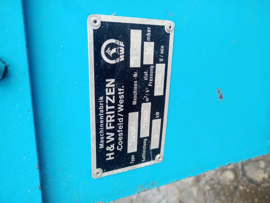 wentylator silosu dmuchawa suszarni przewietrzania dyni kukurydzy piec