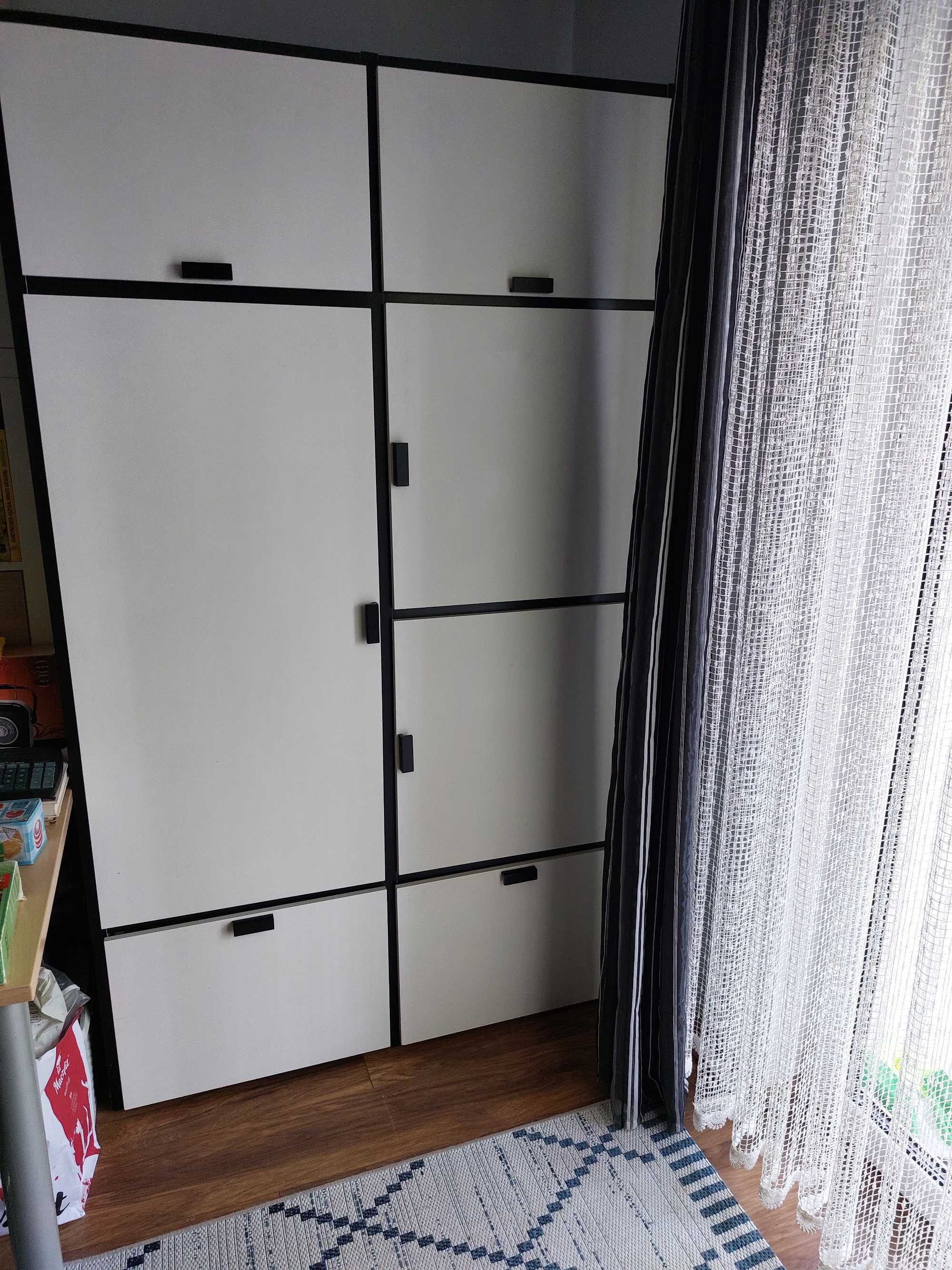 Szafa z 2 szufladami, Ikea Visthus, 2 m x 1.20 m x 57 cm, wolnostojąca