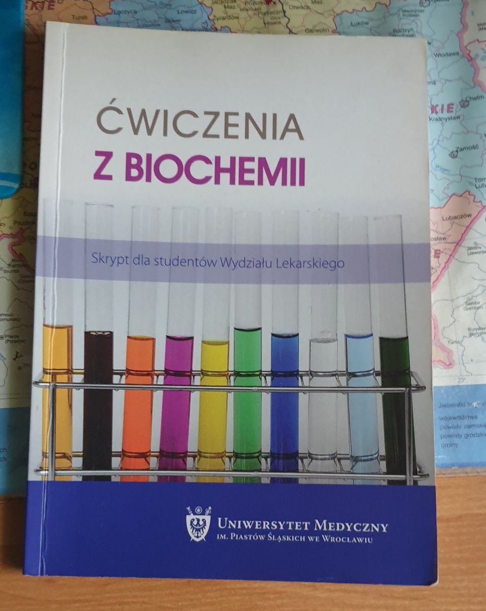 Książka "Ćwiczenia z biochemii" UMW Wrocław