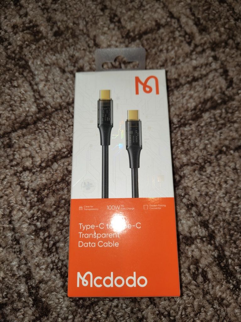 Kabel do ładowania usb-c 100W