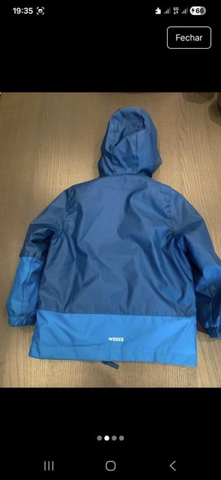 Casaco chuva rapaz