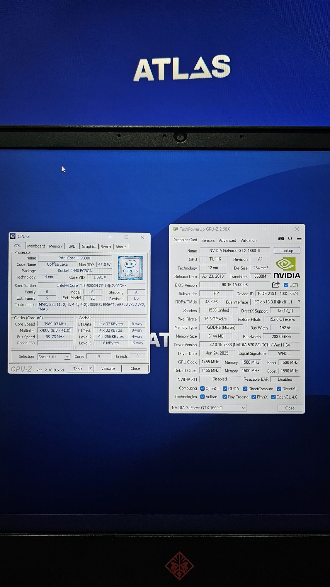 Computador portátil HP Omen 15-dc1013np i5-9300h GTX 1660 Ti